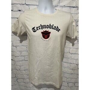 Preowned Technoblade White T-Shirt - 1999 to Eternity Gaming Shirt Small